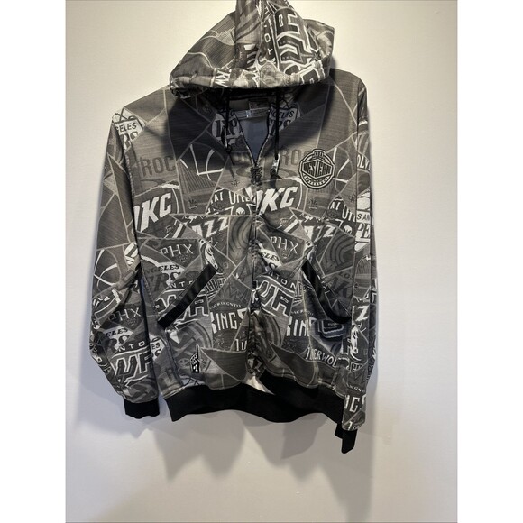 NBA Western Conference Zipway Tear-Away Full Zip Up Hoodie/Jacket XL Heavy NWOT - Picture 4 of 13